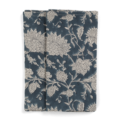 Napkin Indian Rose Denim Blue S/2