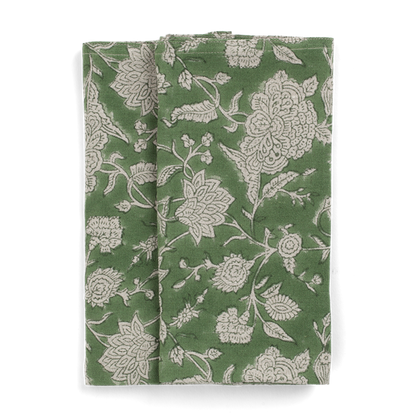 Serviett Indian Rose Green S/2