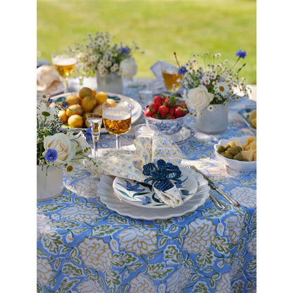 Serviettring Flower Blue