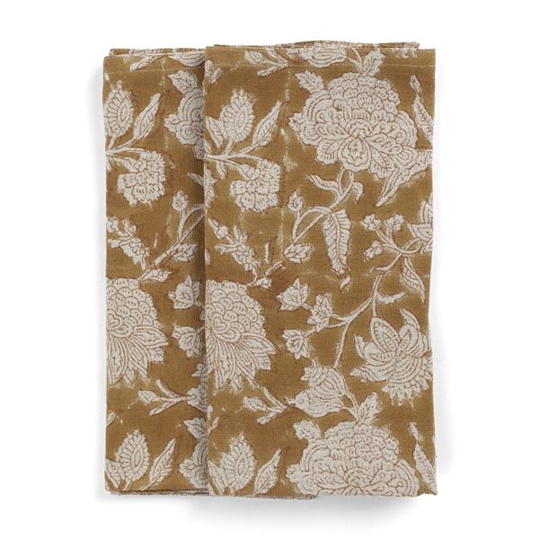 Serviett Indian Rose Ochre S/2