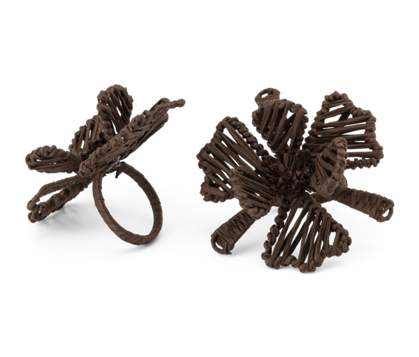 Serviettring Flower Chocolate