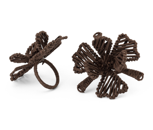 Serviettring Flower Chocolate