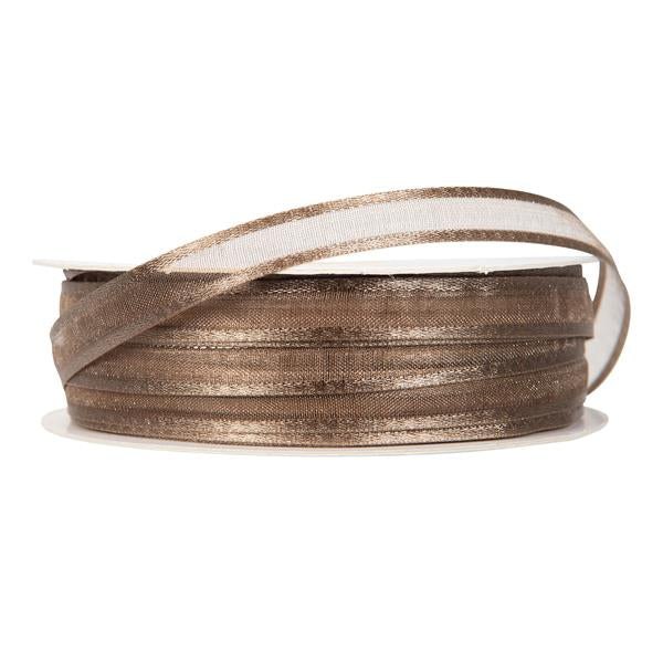 Silkebånd taupe 10 mm