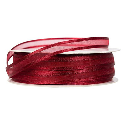 Silkebånd Bordeaux 10 mm