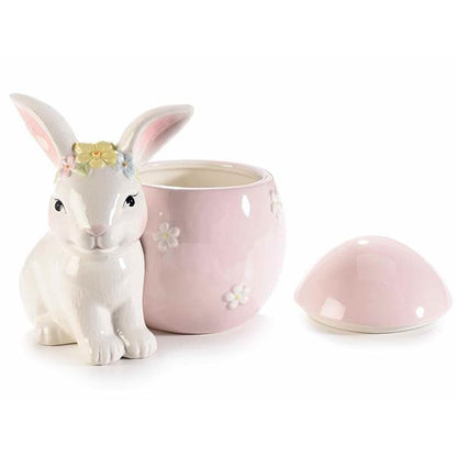 Krukke med harepus 13 cm