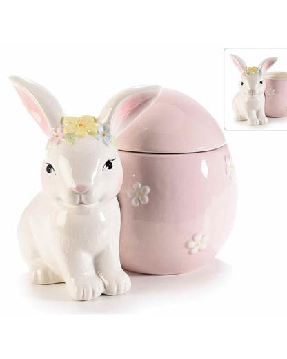 Jar with bunny 13 cm