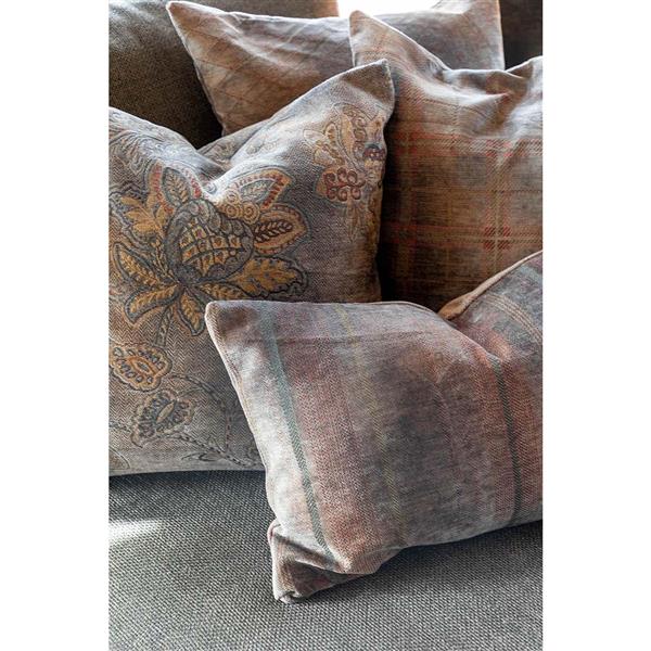 Putetrekk Merano Flower taupe 50x50 cm