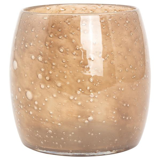 Lyslykt nøttebrun 18x17 cm