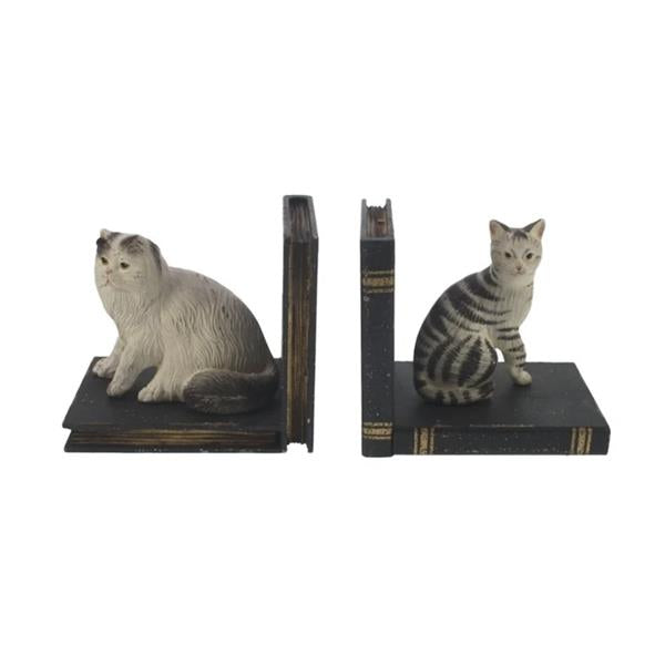 Bokstøtte med katt 2 stk