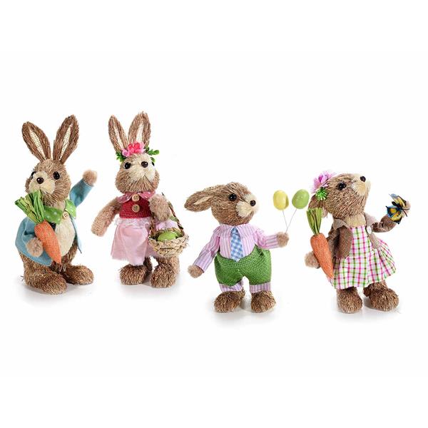 Rabbit man with carrot 24 cm