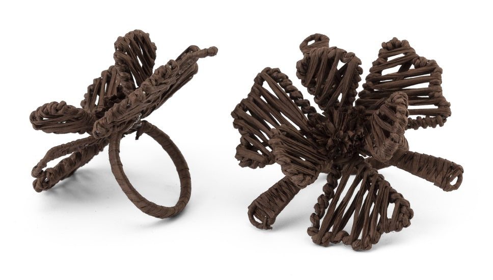 Napkin Ring Flower Chocolate