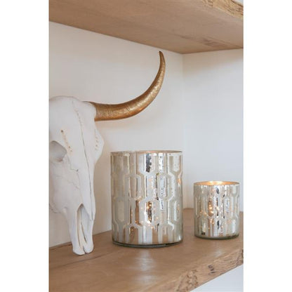 Tealight holder silver 9.5 cm
