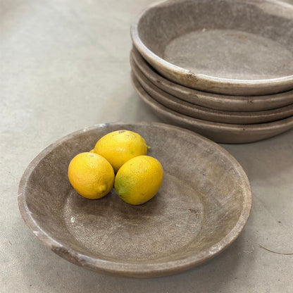 Vintage marmor skål 23 cm