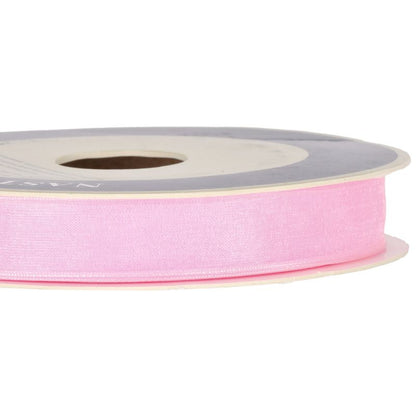 Organza ribbon light pink 15 mm