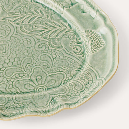 Serveringsfat ovalt 49x32 cm Antique