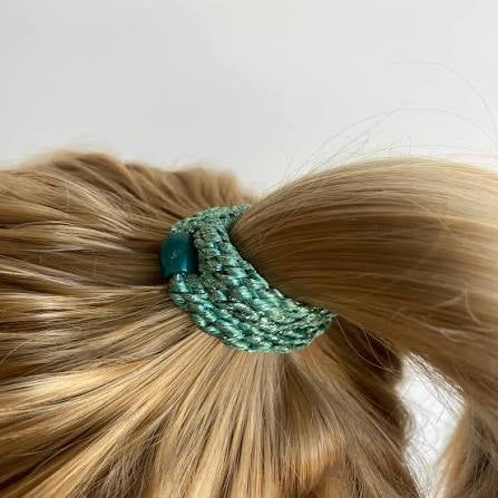 Kknekki hårstrikk Pistacio glitter