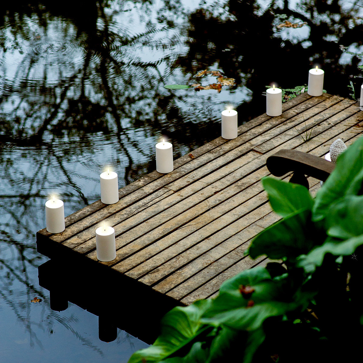 LED utelys kubbelys 7,8x13 cm hvit