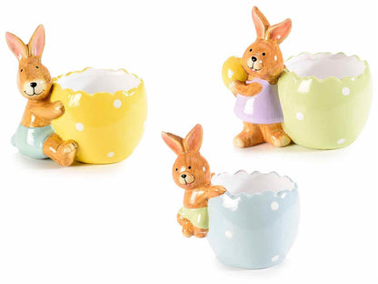 Blue bowl with rabbit 11 cm