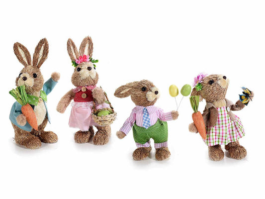 Påskekanin med ballong 24 cm