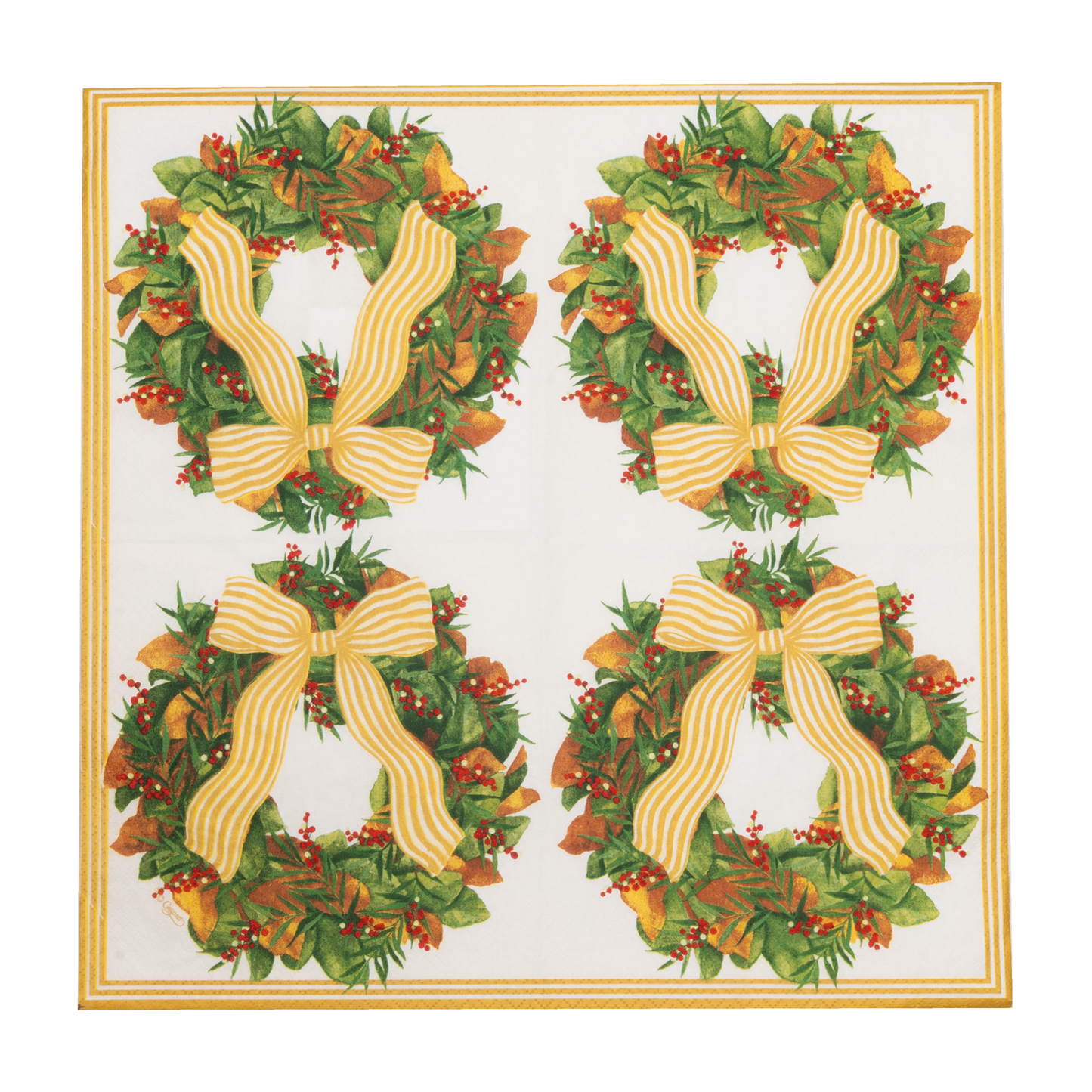 Napkin lunch Magnolia Wreath