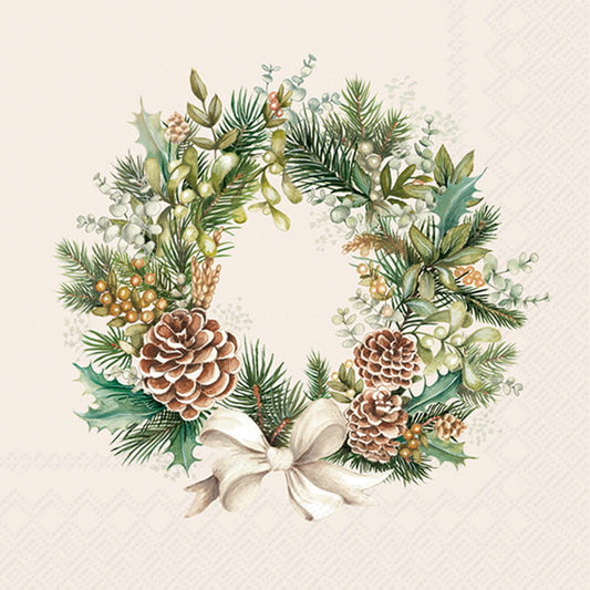 Serviett Lunch Wreath of the forest