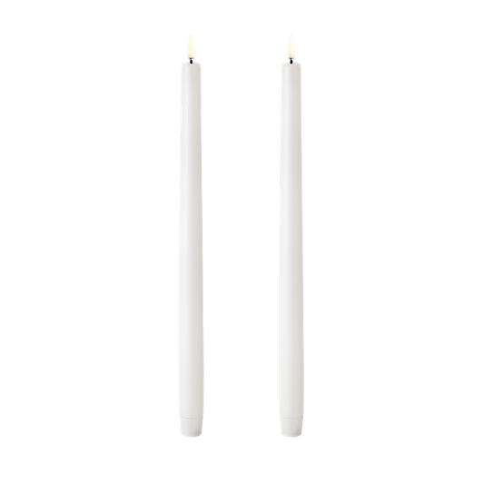 LED kronelys hvit 35 cm
