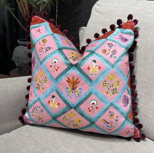 Putetrekk Lucia red 45x45 cm