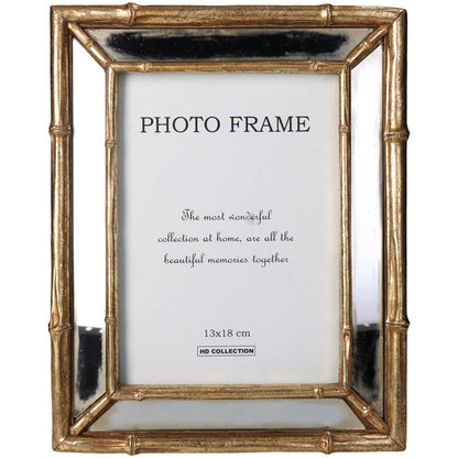 Picture frame glass gold 13x18 cm