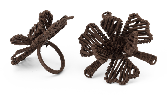Serviettring Flower Chocolate