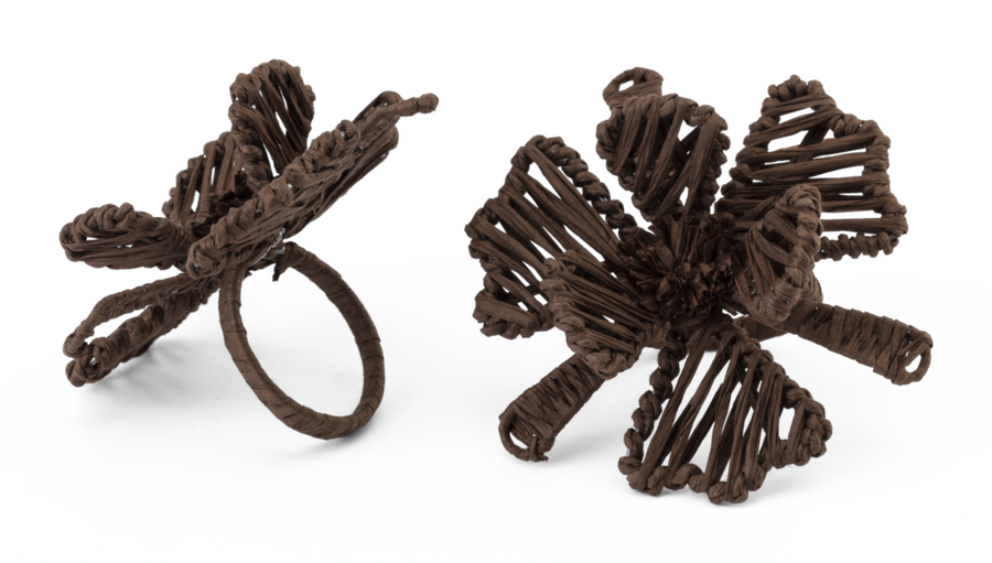 Napkin Ring Flower Chocolate
