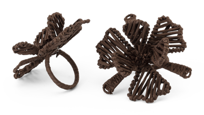 Napkin Ring Flower Chocolate