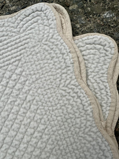 Spisebrikke velour Light Blue