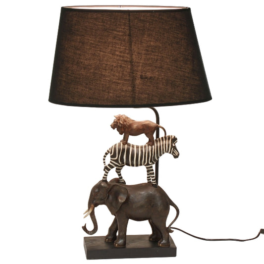 Safari bordlampe m/skjerm 70 cm