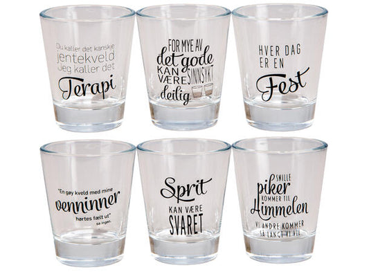 Shotglass tekst S/6