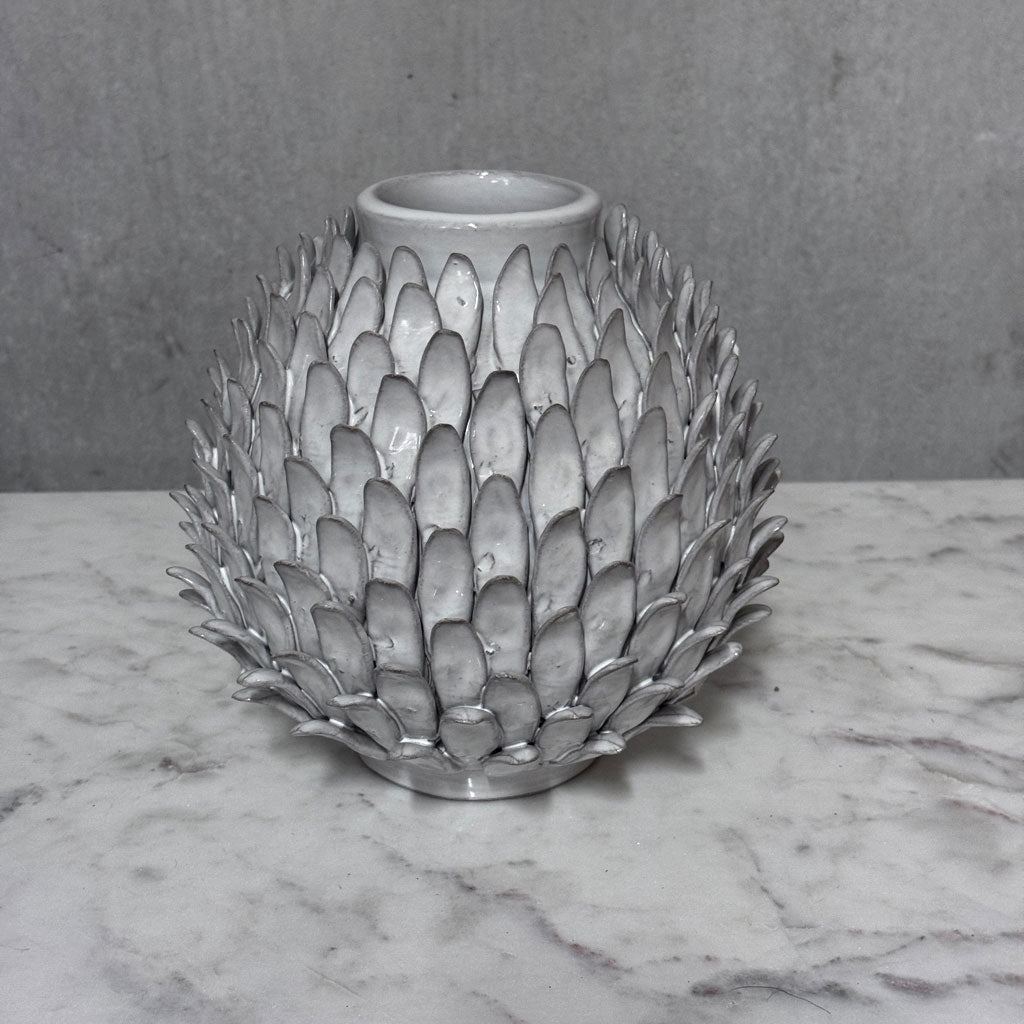 Vase hvit 21 cm