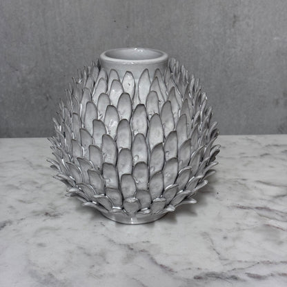 Vase hvit 21 cm