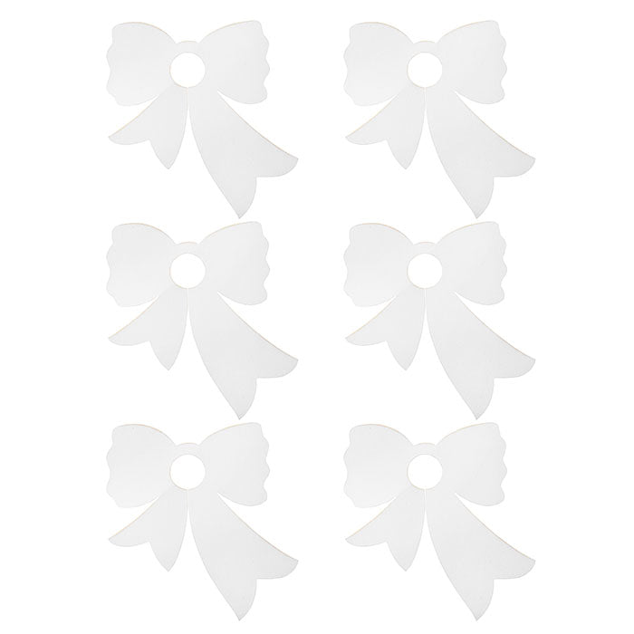 Place card bow off-white 6 pcs