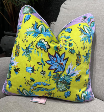 Putetrekk Cymone lime 45x45 cm