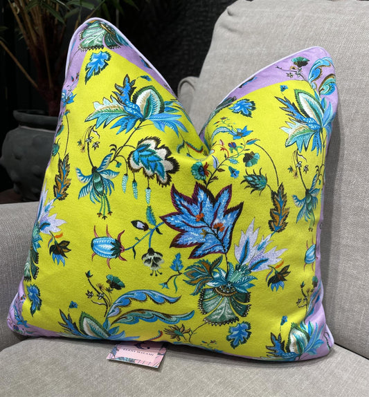 Putetrekk Cymone lime 45x45 cm