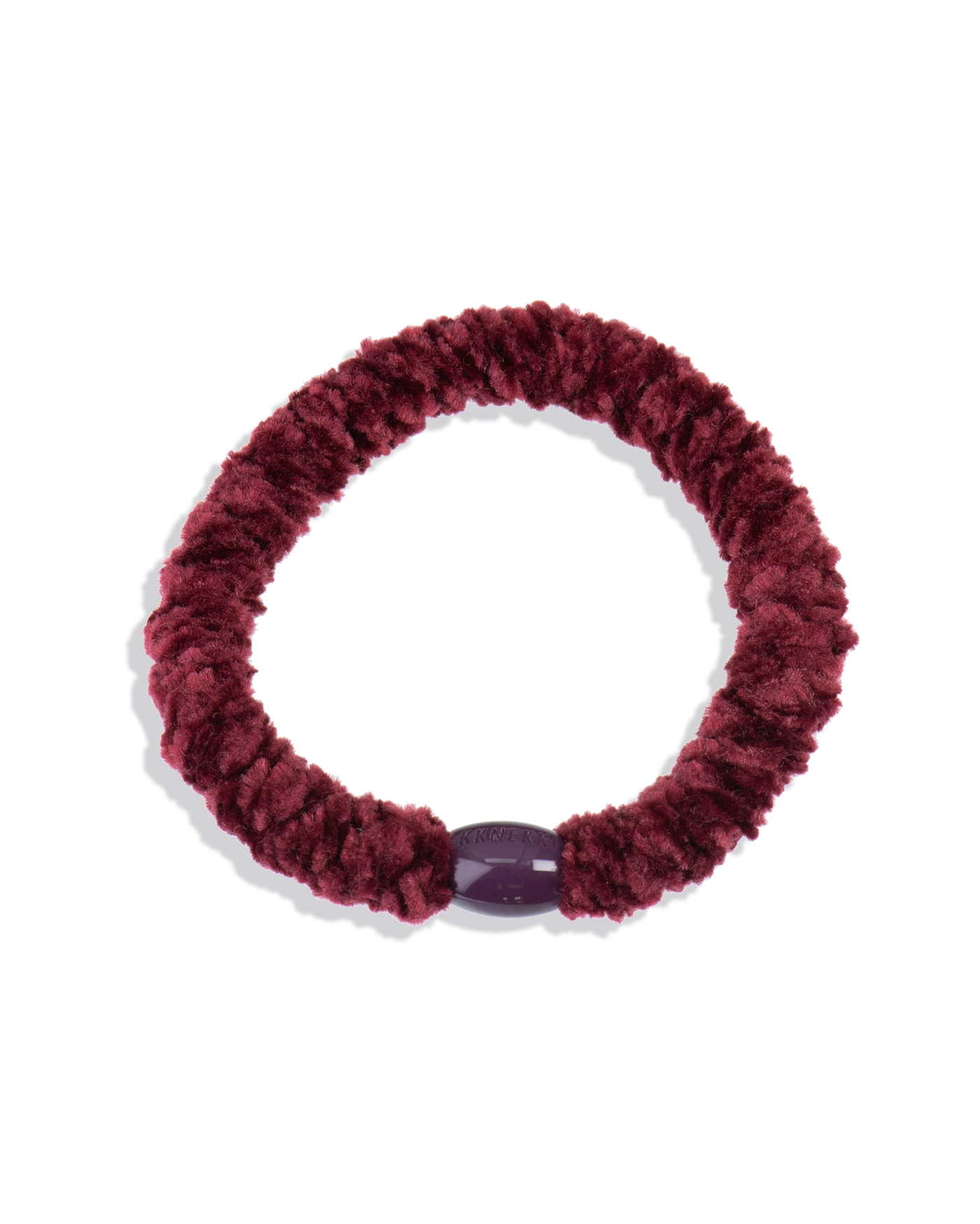 Kknekki hårstrikk Velvet Bordeaux