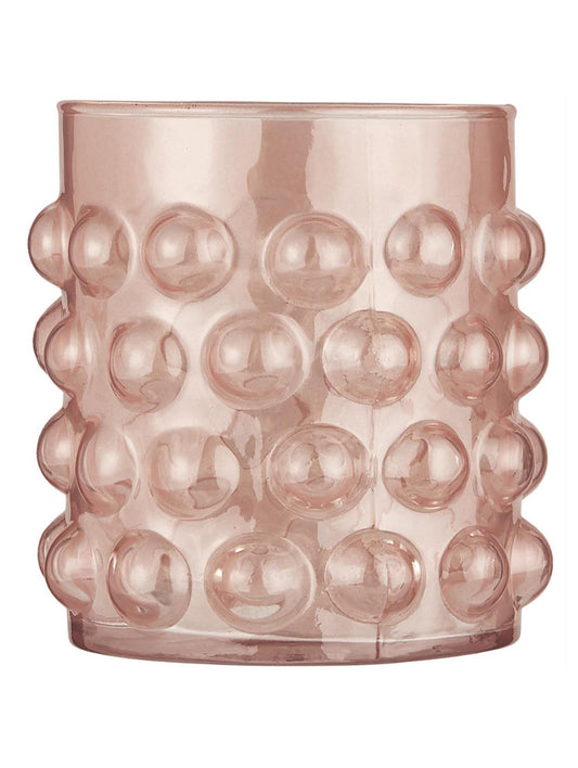 Telysholder støvrosa 10 cm