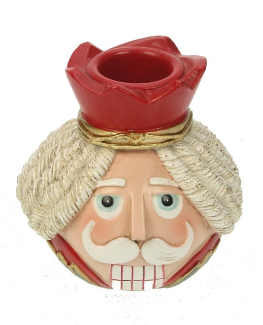 Nøtteknekker lysestake Rød