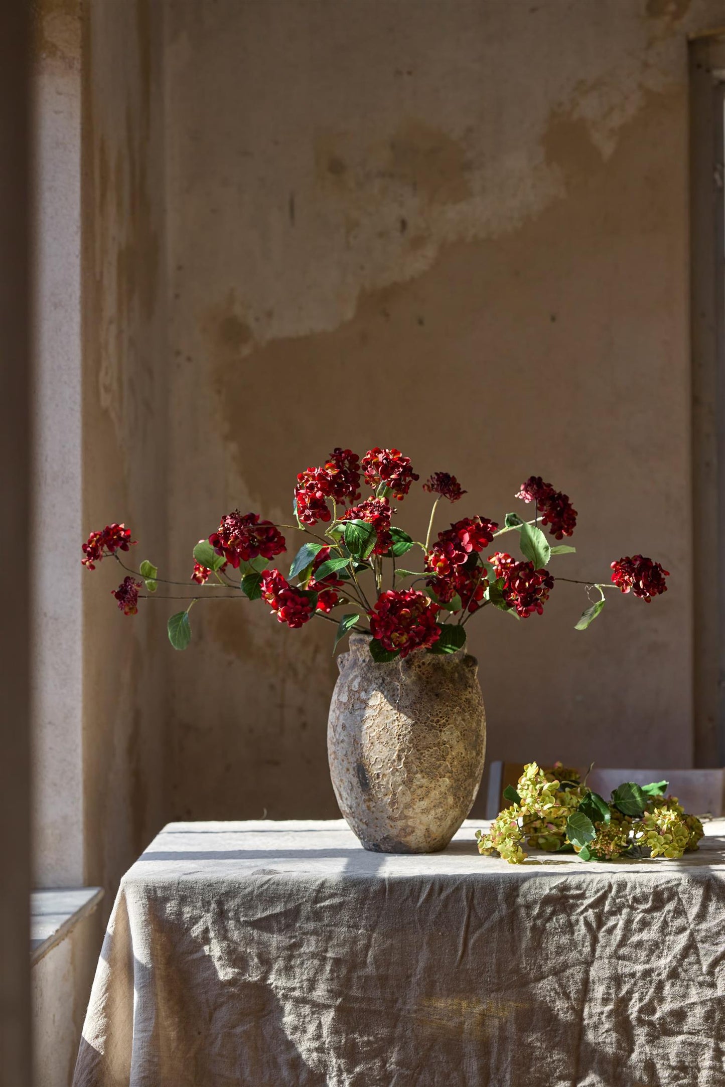 Hortensia rød 80 cm