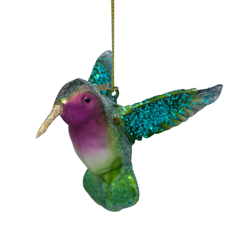 Juletrepynt Kolibri grønn 8,5 cm
