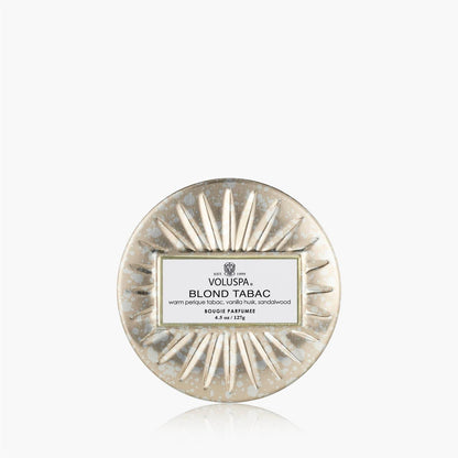 Blond Tabac Mini Tin Candle 25 Timer