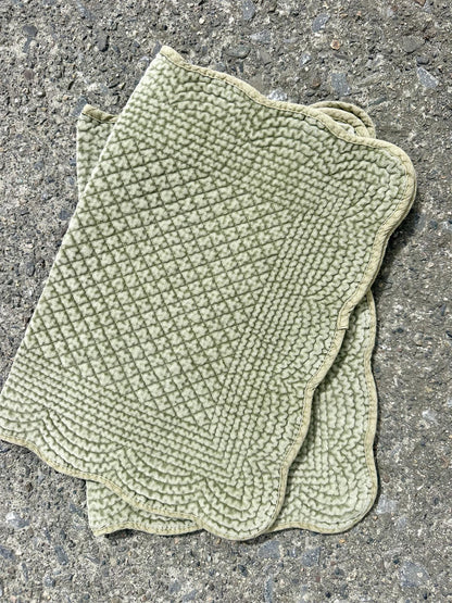 Placemat velvet Olivo