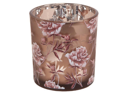 Lysglass peon rosa 7,3x8 cm