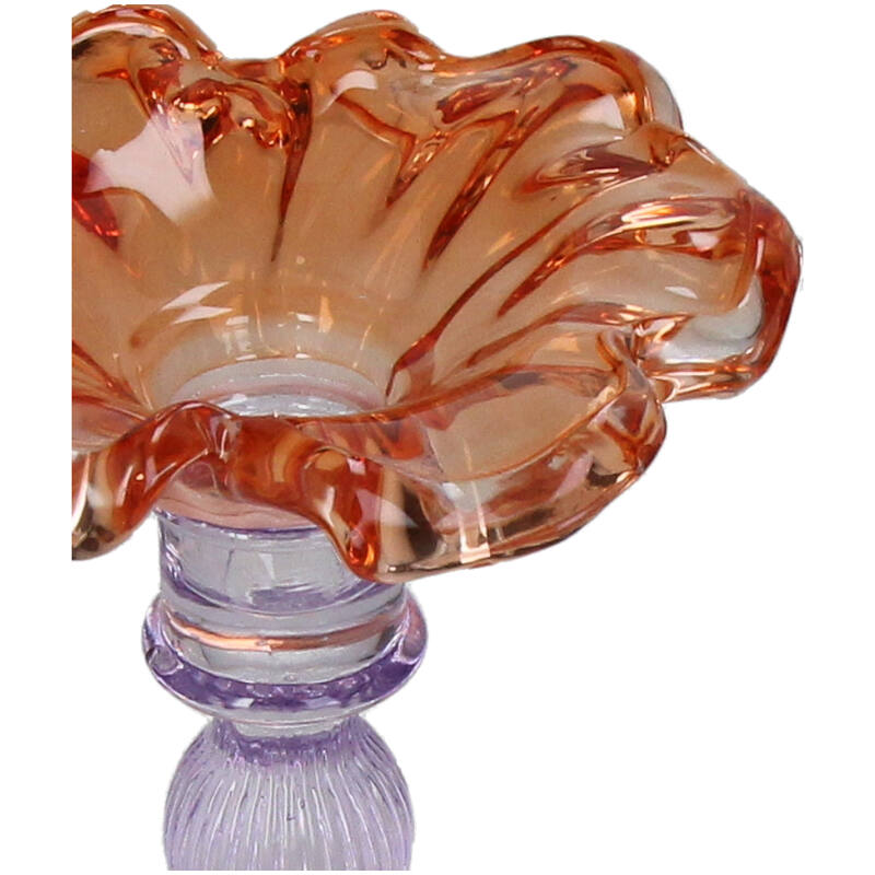 Lysestake glass 19 cm