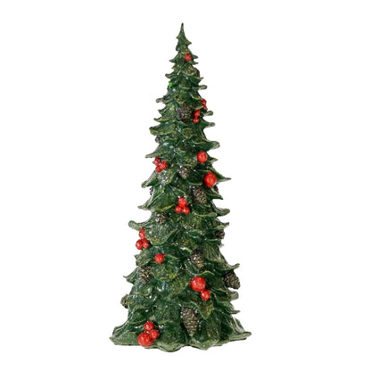 Juletre med røde bær 21 cm