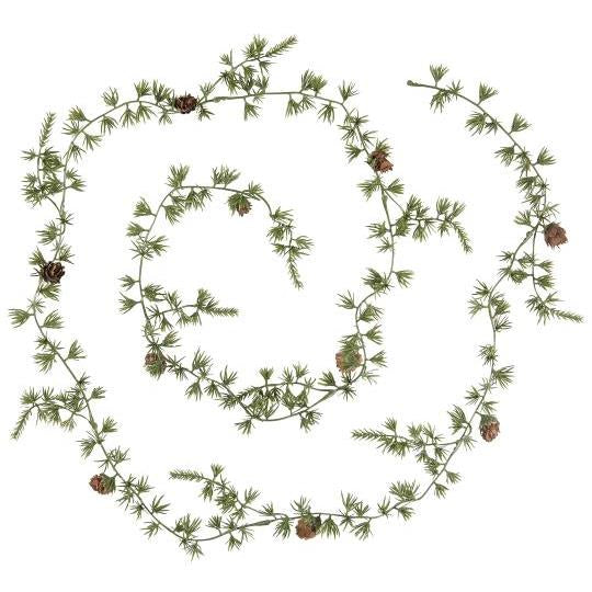 Garland cedar w/cones 180 cm